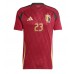 Maillot de foot Belgique Arthur Vermeeren #23 Domicile vêtements Europe 2024 Manches Courtes